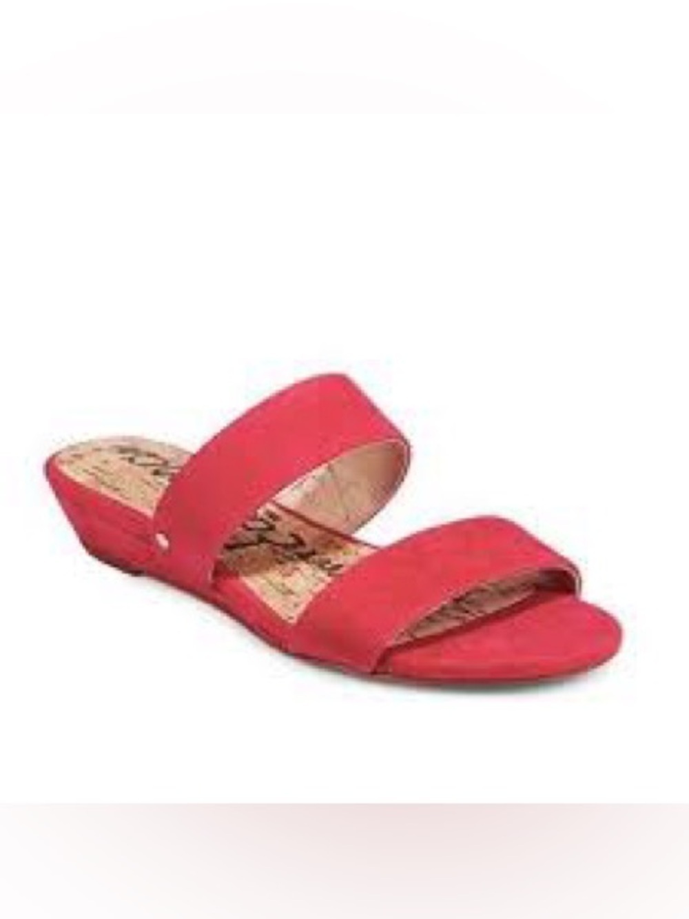 Sam Edelman Suede Double Strap Slide Sandals Size 8.5